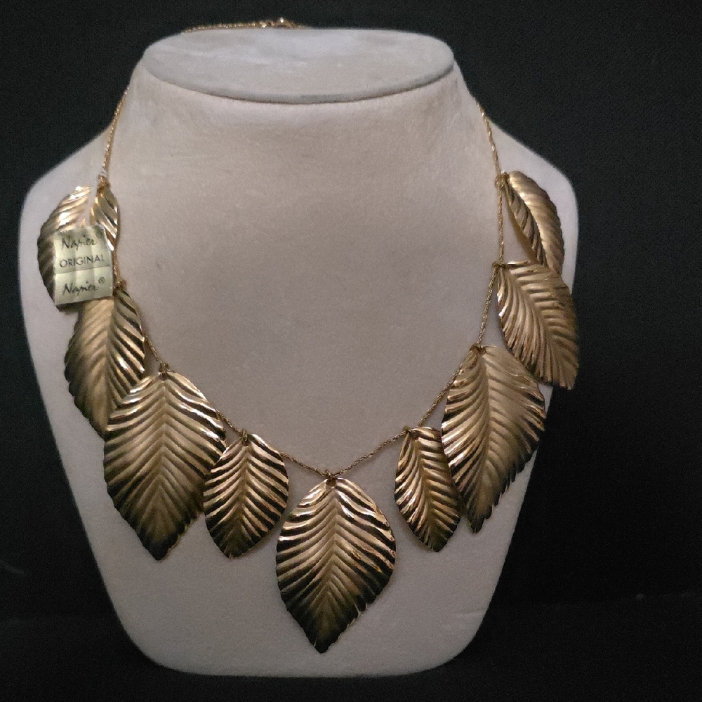 Napier Gold Leaf Necklace